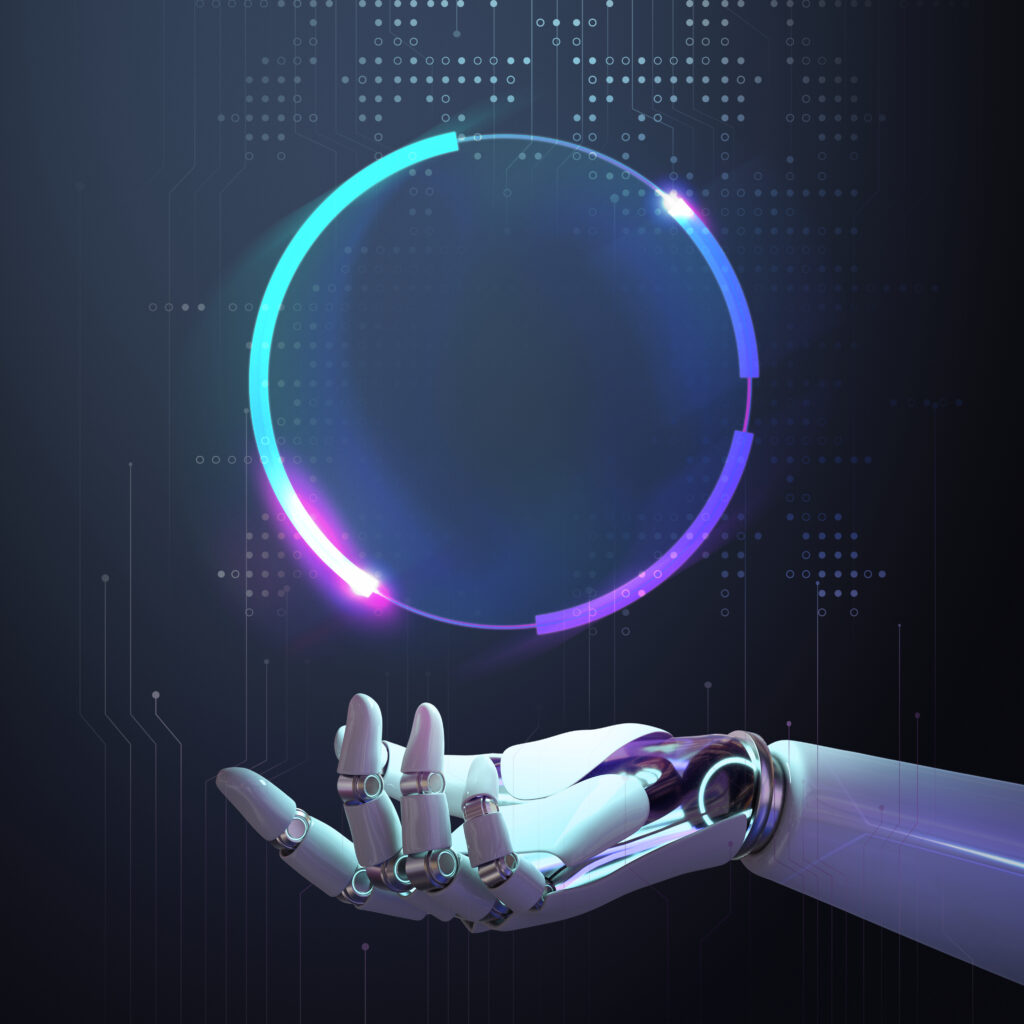 ai-robot-frame-technology-abstract-futuristic-tech-design-with-blank-space